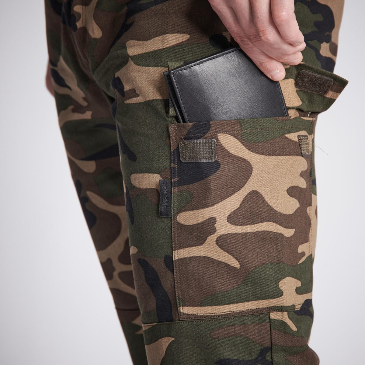 Men Cargo Trousers Pants Army Military Camo Print SG-300 - Woodland Green - Image 4