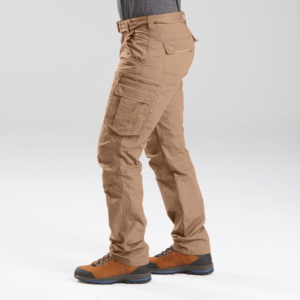 Men Straight Fit Durable Cargo Pant Brown - Travel 100 - Image 4