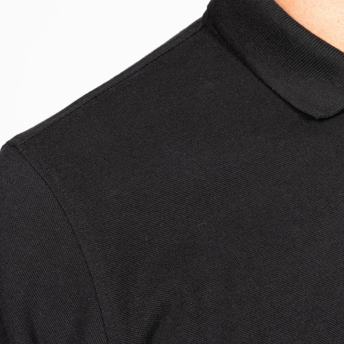 Men’s golf cotton short-sleeved polo shirt - MW100 black - Image 5