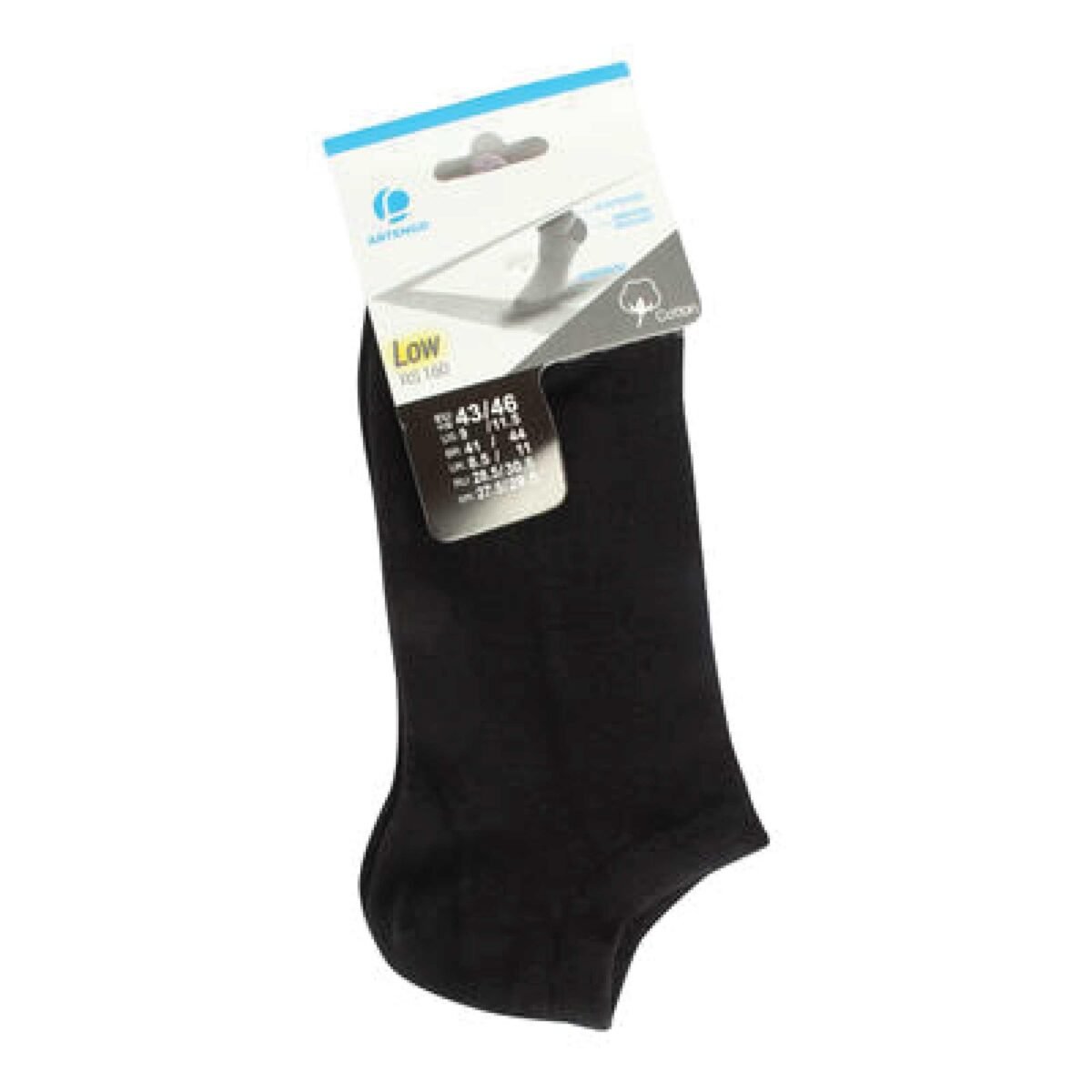Tennis Socks RS160 Low Ankle x1 Black - Image 6
