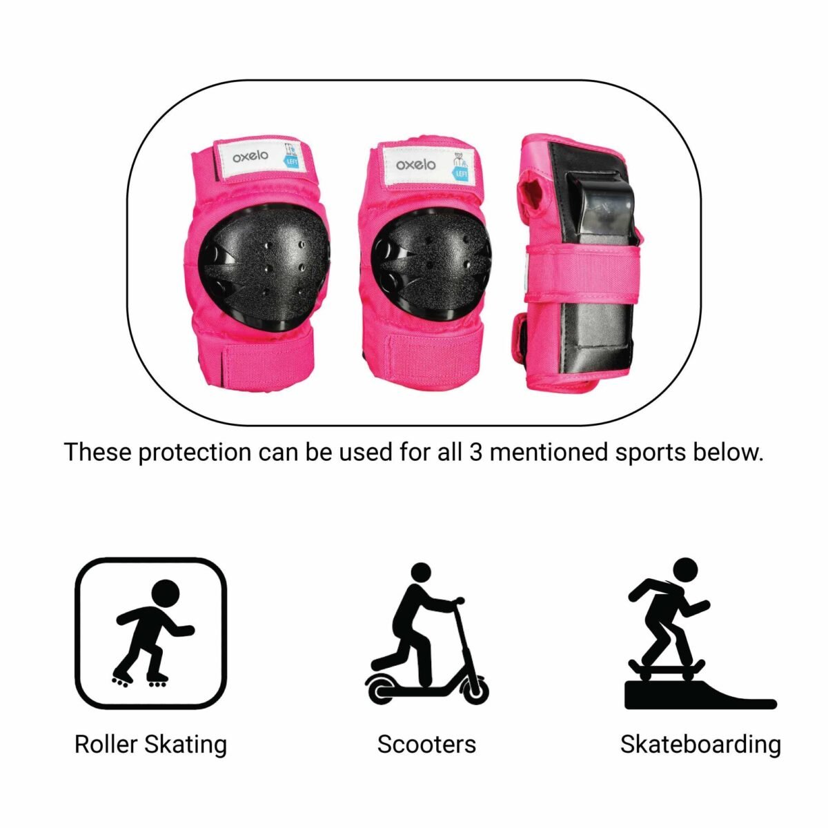 Kids' 3-Piece Safety Guards - Pink - Image 3