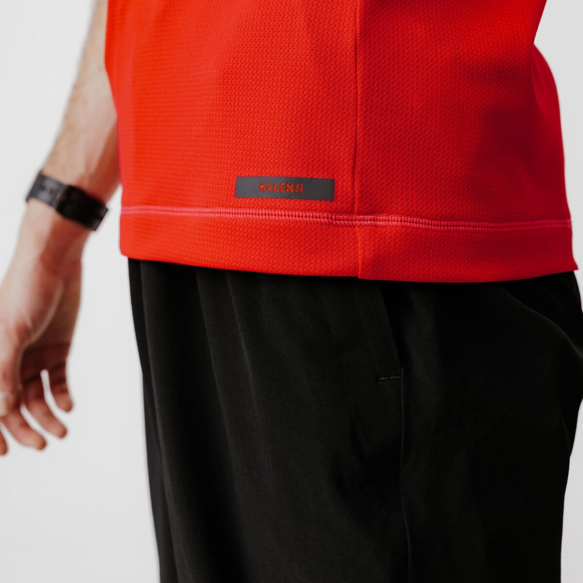 Men Running T-Shirt Breathable, Quick Dry, Kiprun 100 - Red - Image 4