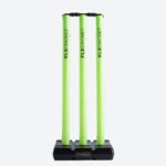 Plastic Cricket Stump Set Lightweight & Durable Lime Green