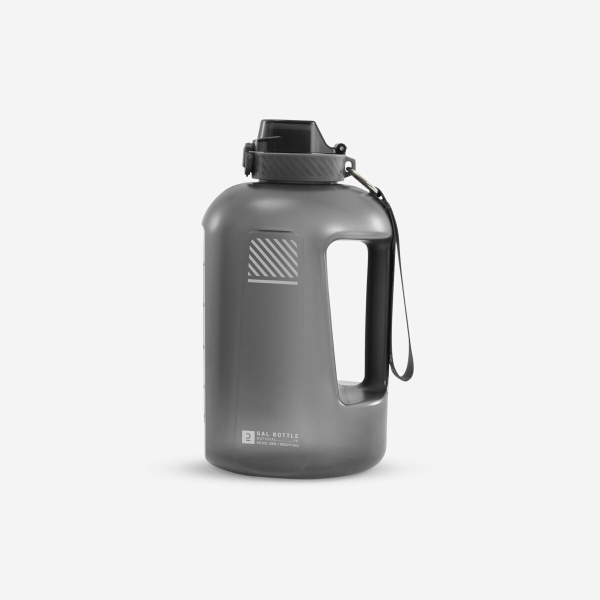 Bodybuilding Gallon Bottle 1.3L, Leak-Proof Cap Gray - Image 2