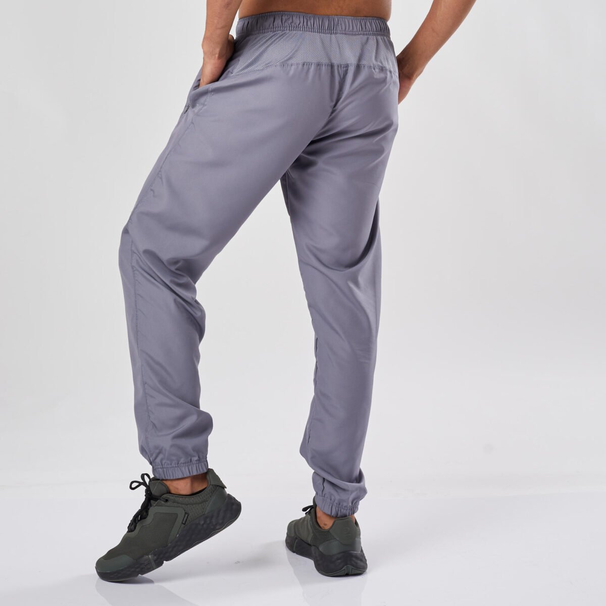 Men Gym Trackpants Joggers Slim Fit - Grey - Image 6
