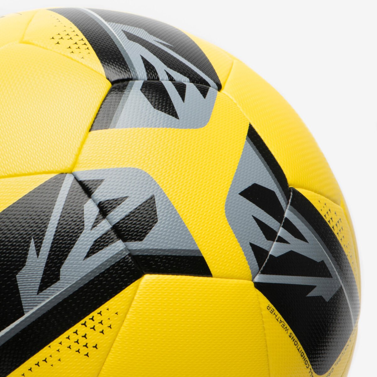 Machine-Stitched Football Training Ball Size 4  - Yellow - Image 6
