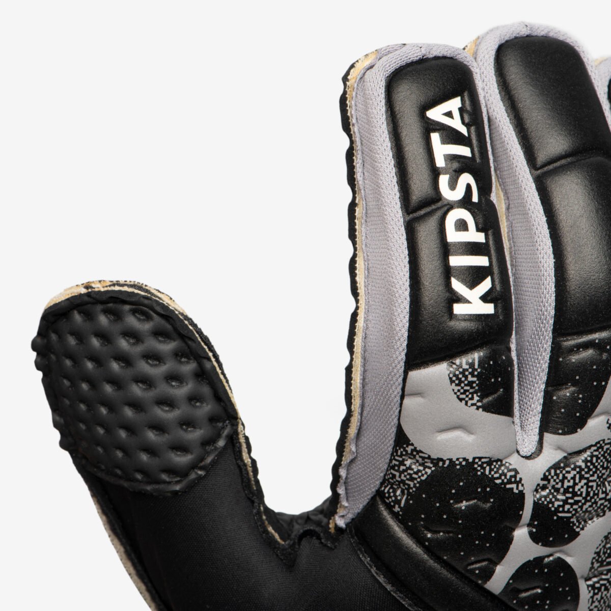 Adult Football Goalkeeper Gloves F100 Superresist - Black/Grey - Image 5