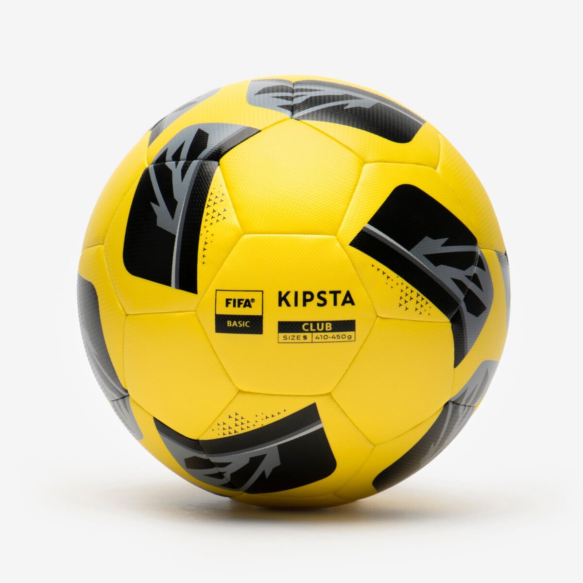 Machine-Stitched Football Training Ball Size 4  - Yellow - Image 2