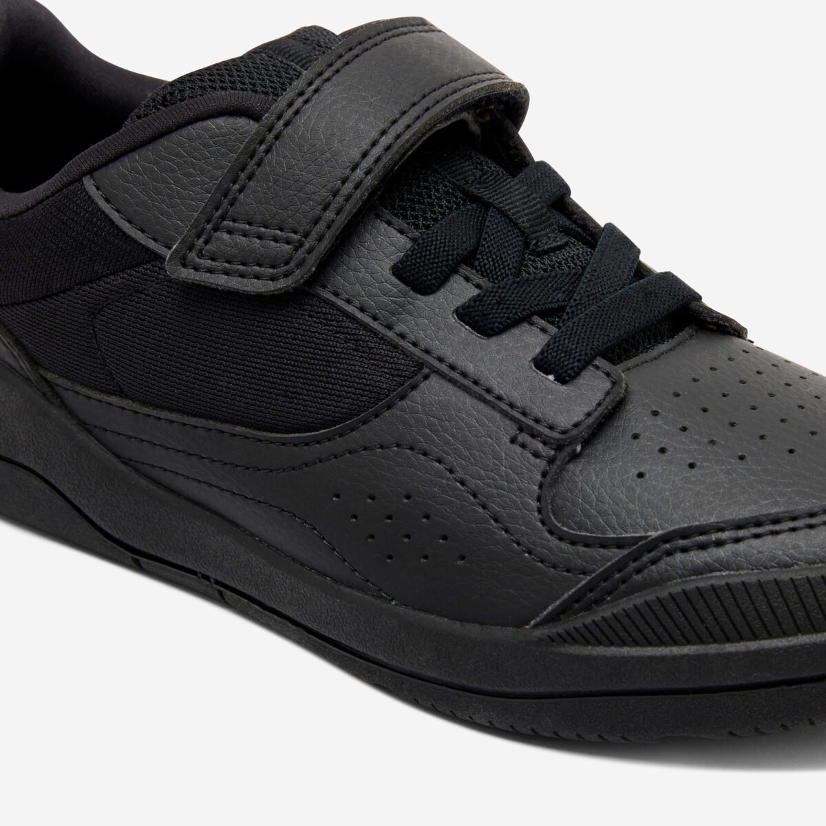 Kids' Unisex Hard-Wearing Multisport School Shoes Playventure Yard - Black - Image 3
