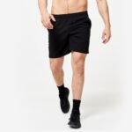 Men Gym Shorts – Breathable, Stretchable, Quick Dry, Lightweight FST 100 – Black