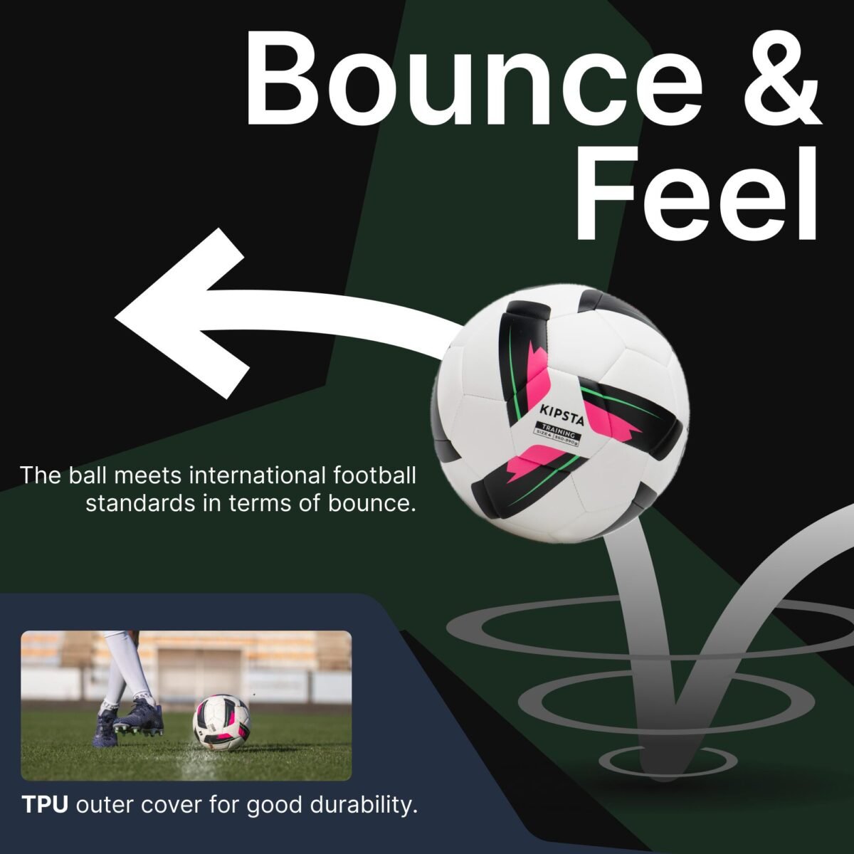 Machine-Stitched Football Training Ball Size 4  - White - Image 5