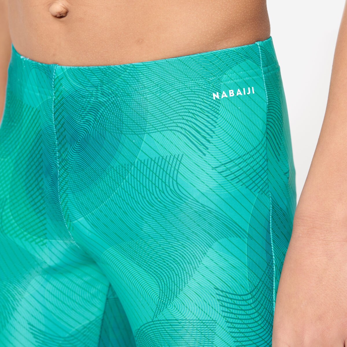 Boys' Swimming Jammer 100 Basic Comfortable & Quick-Dry Green - Image 4