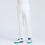 Men Cricket Trousers Comfortable & Stretchable CTS100 - White