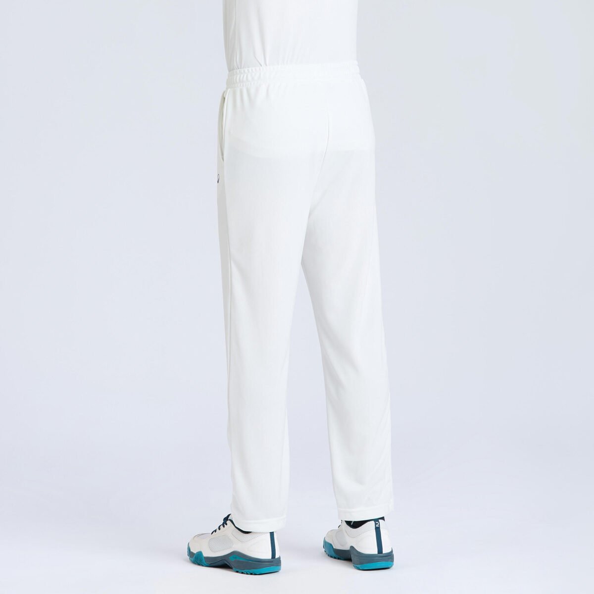 Men Cricket Trousers Comfortable & Stretchable CTS100 - White - Image 2