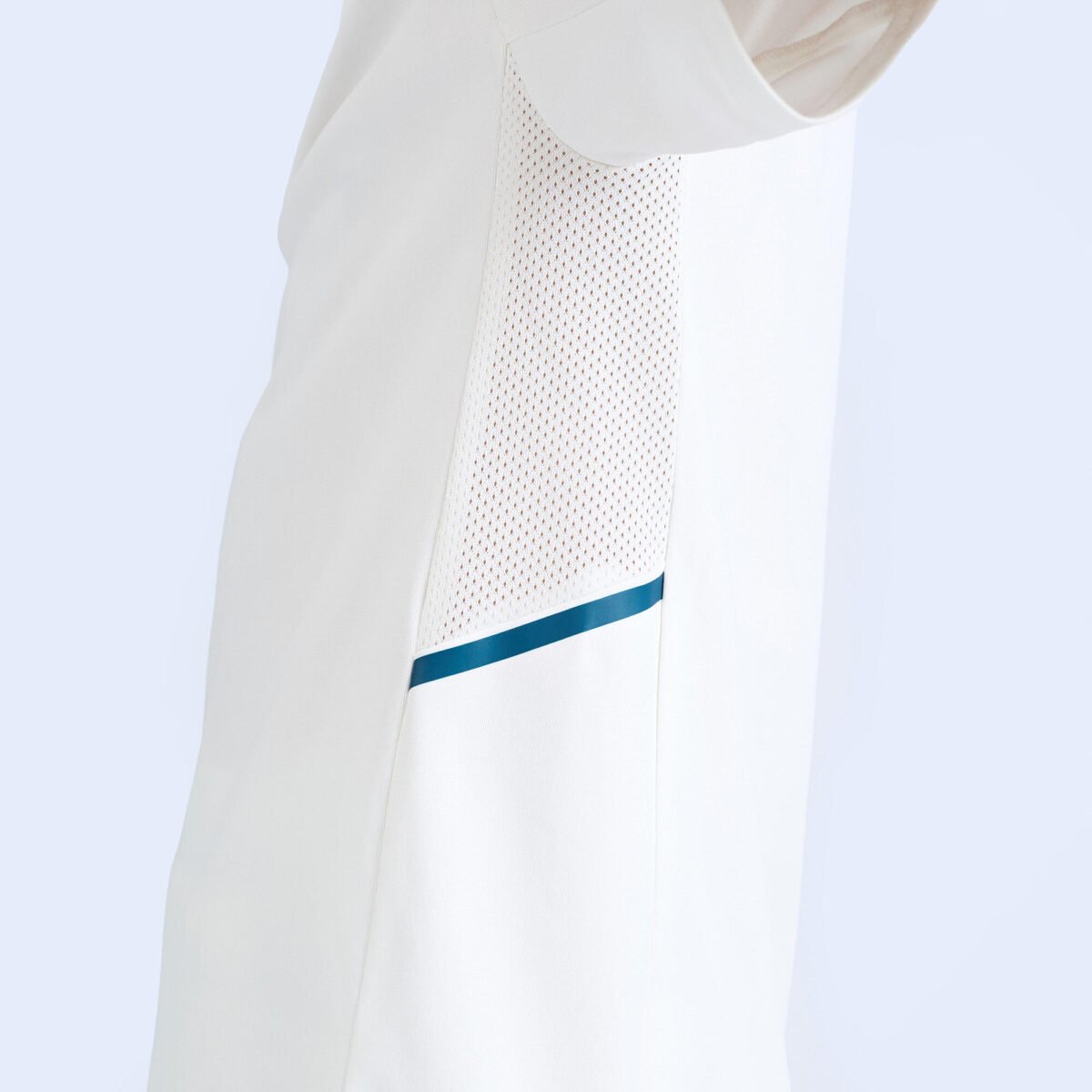 Kids Cricket Short Sleeved Polo Tshirt CP500 - White - Image 4