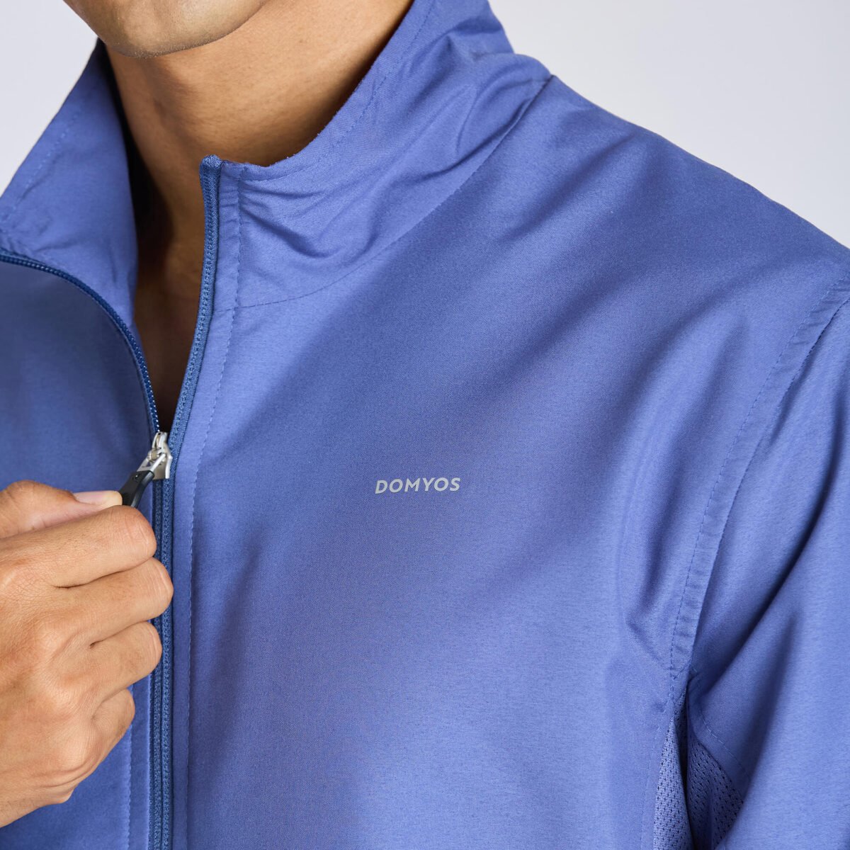 Men Fitness Tracksuit Jacket with Moisture Management FJA 100 - Comet Blue - Image 4