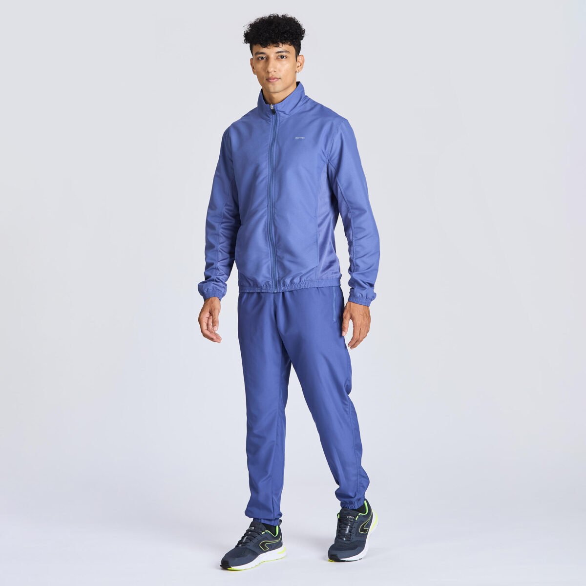 Men Fitness Tracksuit Jacket with Moisture Management FJA 100 - Comet Blue - Image 7