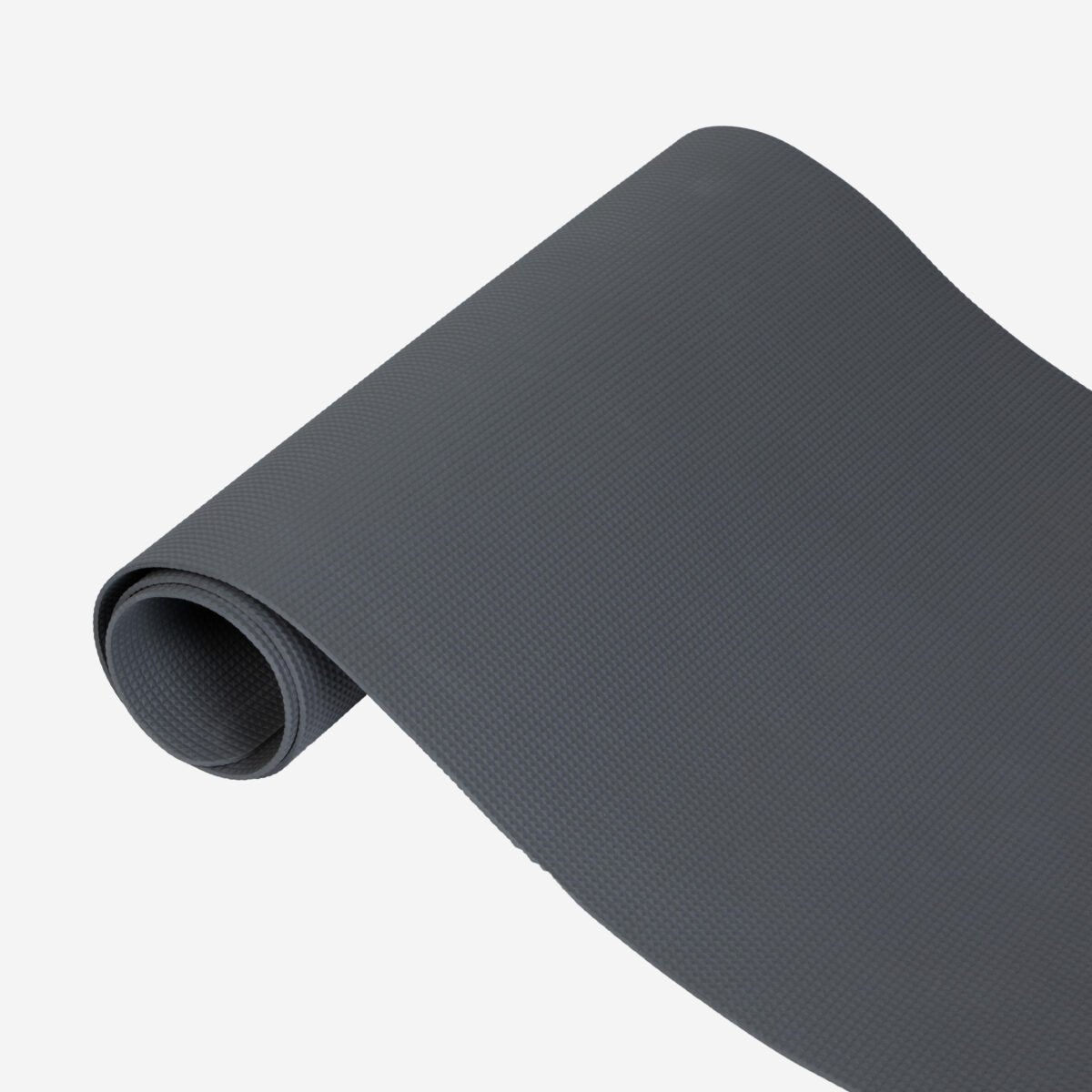 Yoga Mat 4mm Thick, Foam, 172 x 58 cm, for Beginners – Grey - Image 4