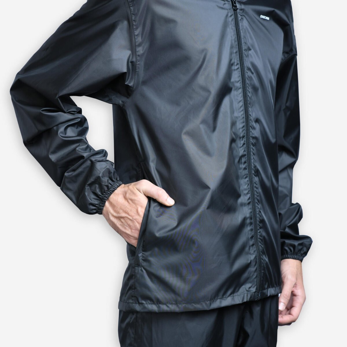 Rain Jacket & Pant Set - Men Black - Image 5