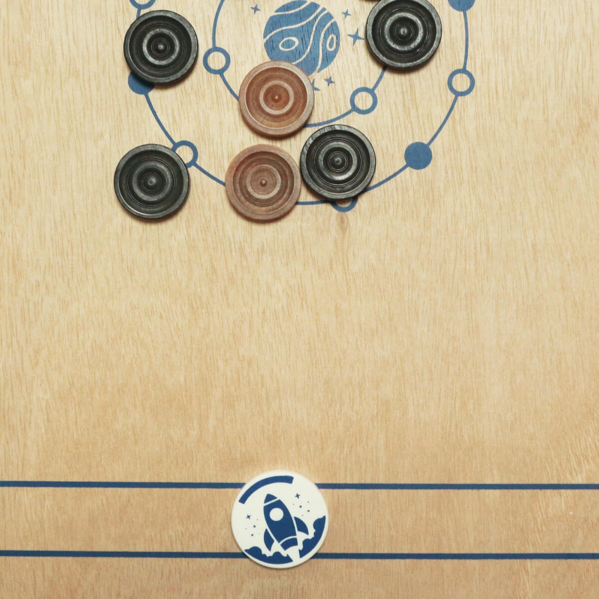 KIDS CARROM BOARD - PLAY 100 MINI BLUE - Image 4