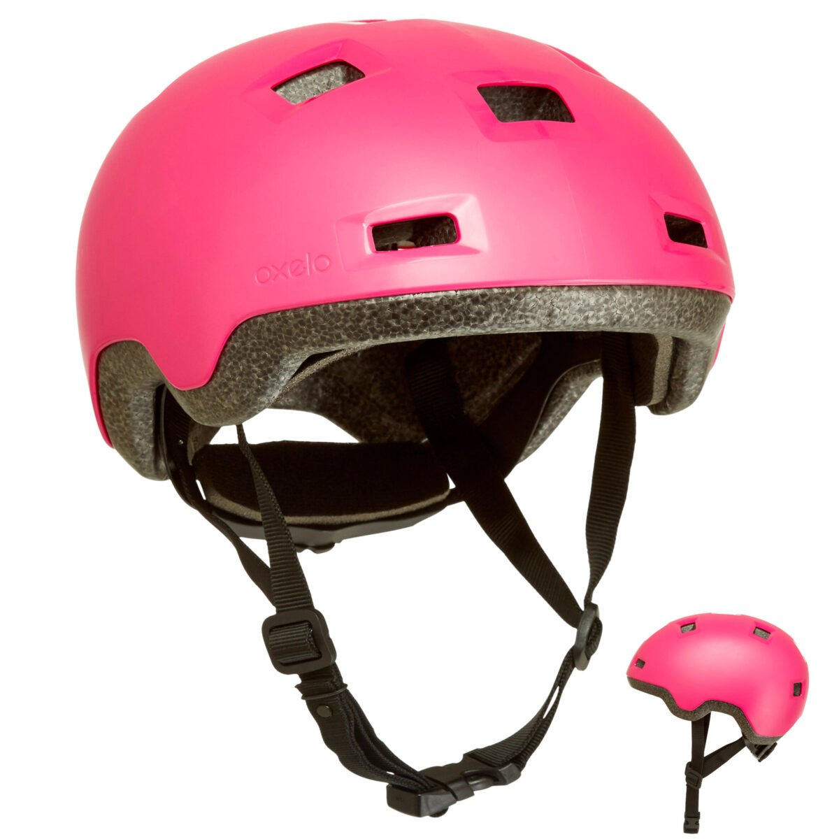 Kids Helmet for Inline Skating Scooter and Skateboard B100 Pink - Image 6