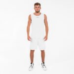 Men Basketball Sleeveless Jersey T100 White