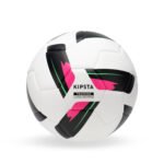 Machine-Stitched Football Training Ball Size 4  - White