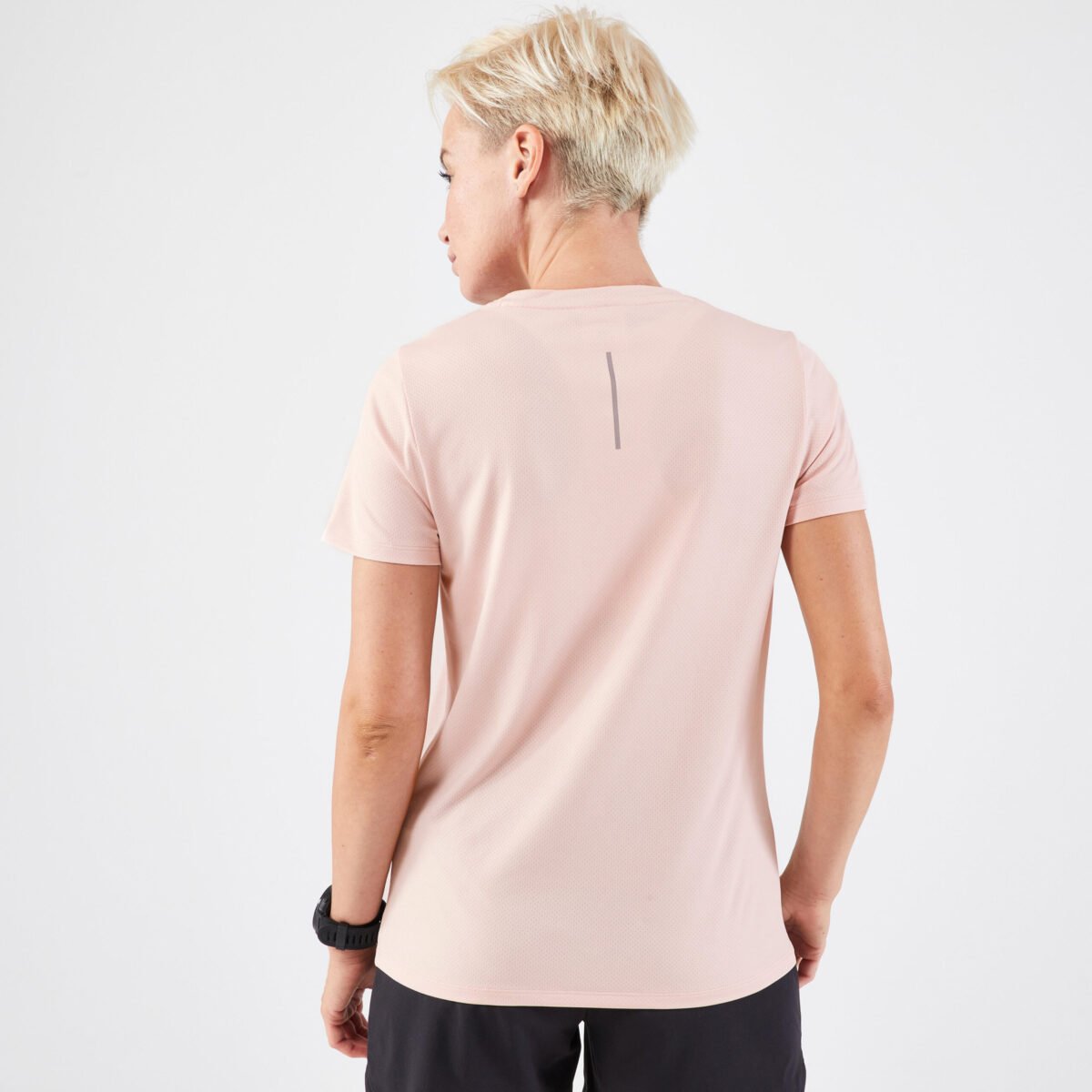 Women's Breathable Round Neck T-Shirt - Quartz Pink - Image 4