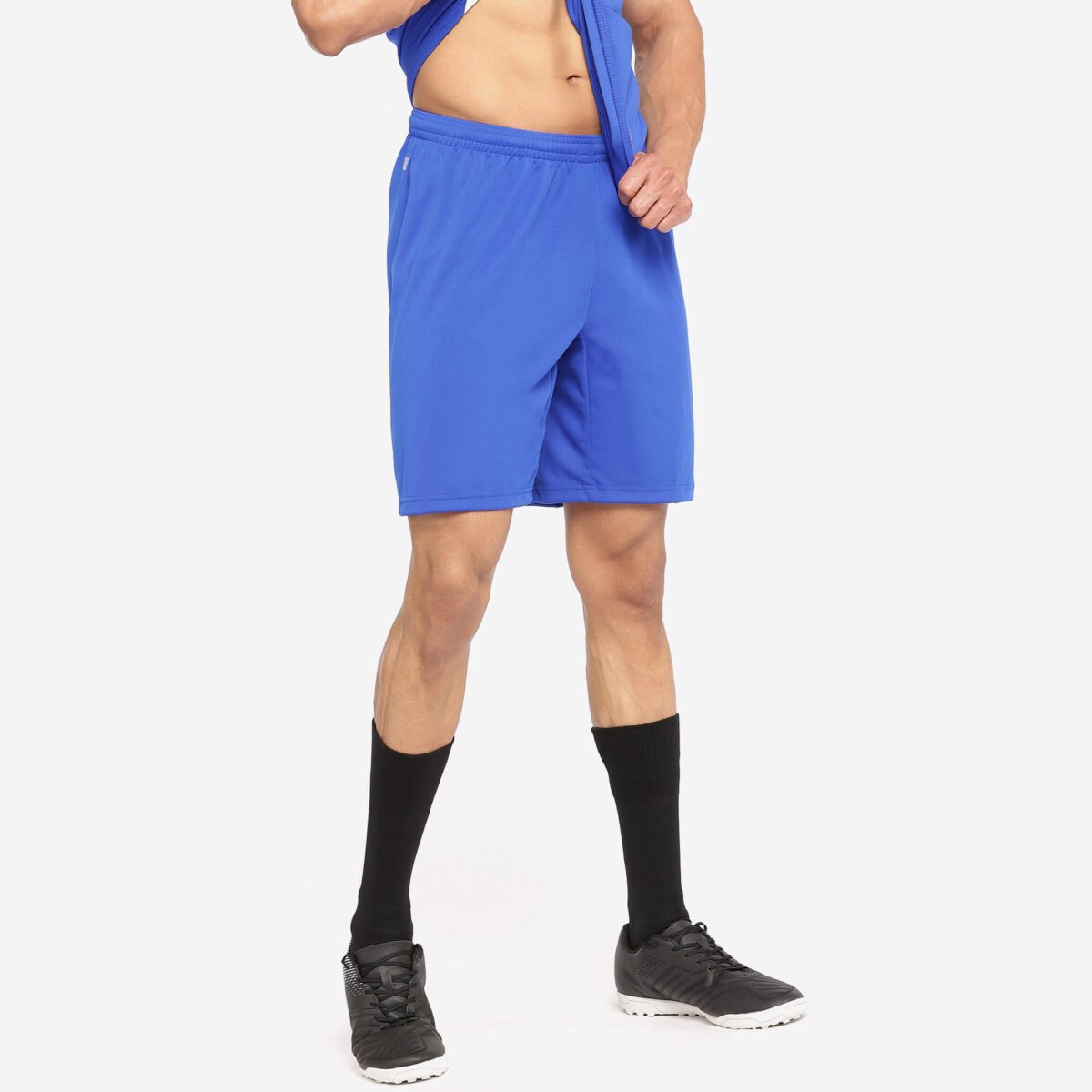 Men Football Shorts Blue F100 - Image 3