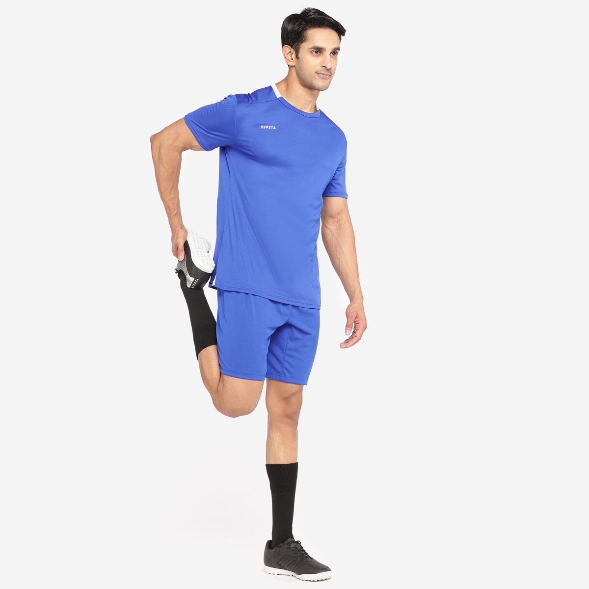 Men Football Shorts Blue F100 - Image 6