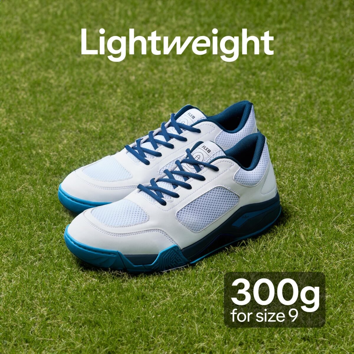 Adult Cricket Shoe CS 500 Durable & Supportive White Turquoise - Image 2