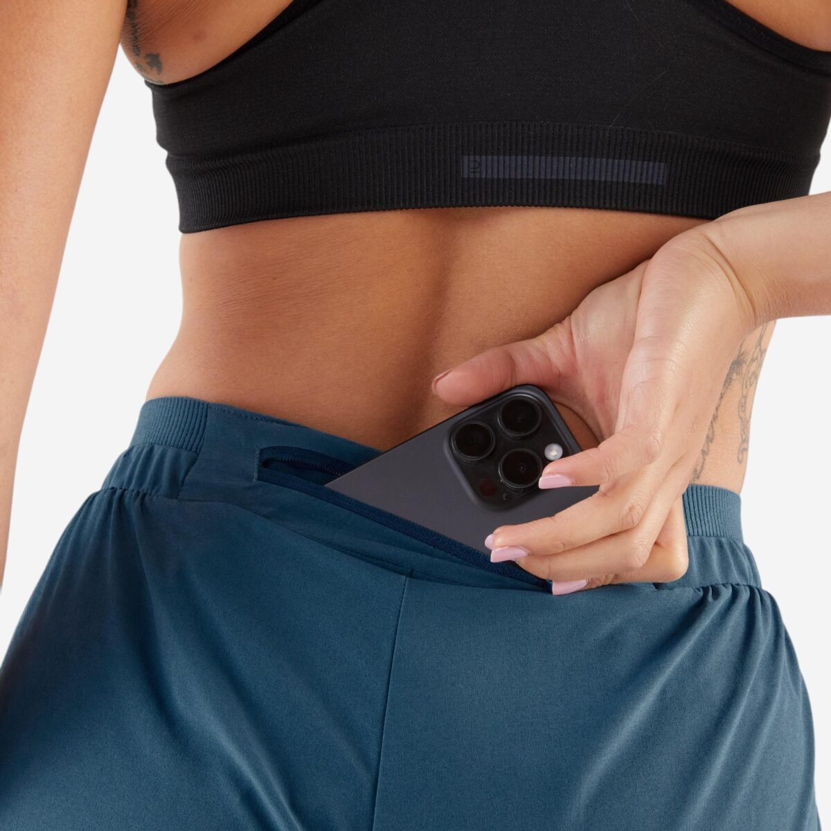 Women Running Trackpants, Lightweight and Quick Dry - Slate Blue - Image 5