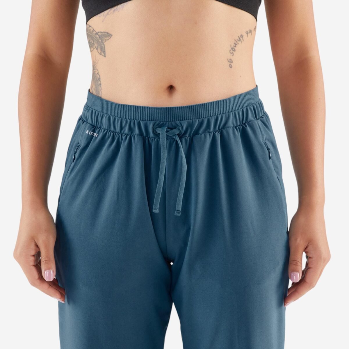 Women Running Trackpants, Lightweight and Quick Dry - Slate Blue - Image 4