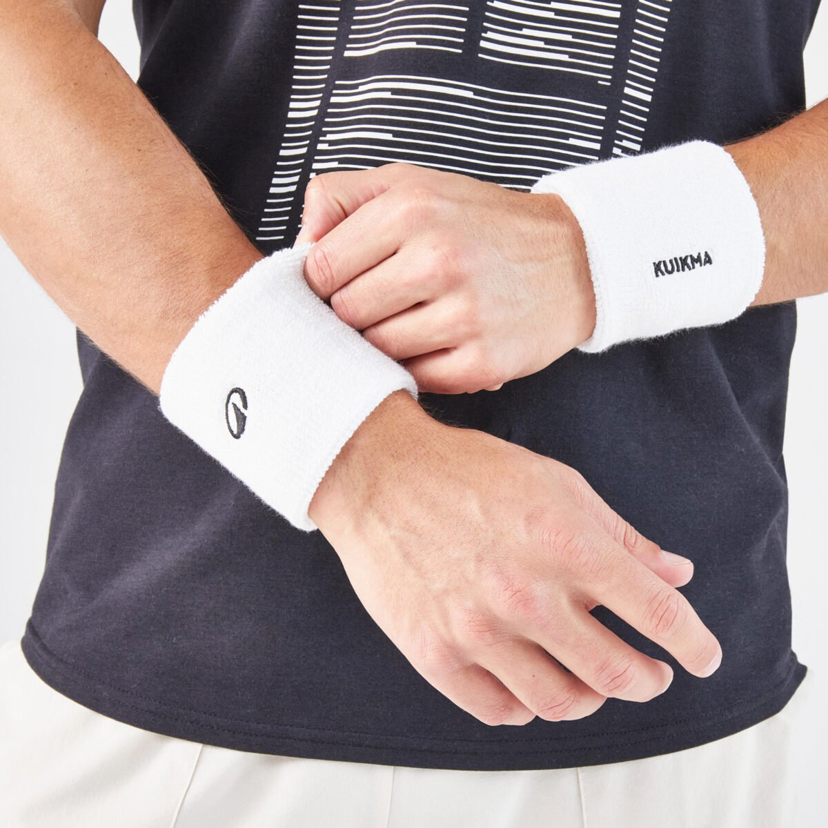 Tennis Wristband TP 100 White - Image 2