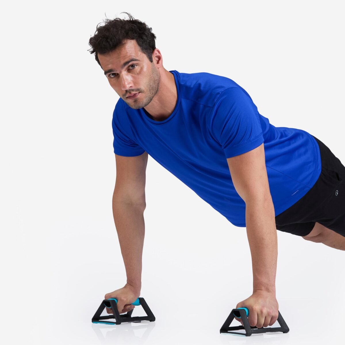 Men Running T-Shirt Breathable, Quick Dry, Kiprun 100 - Indigo Blue - Image 5