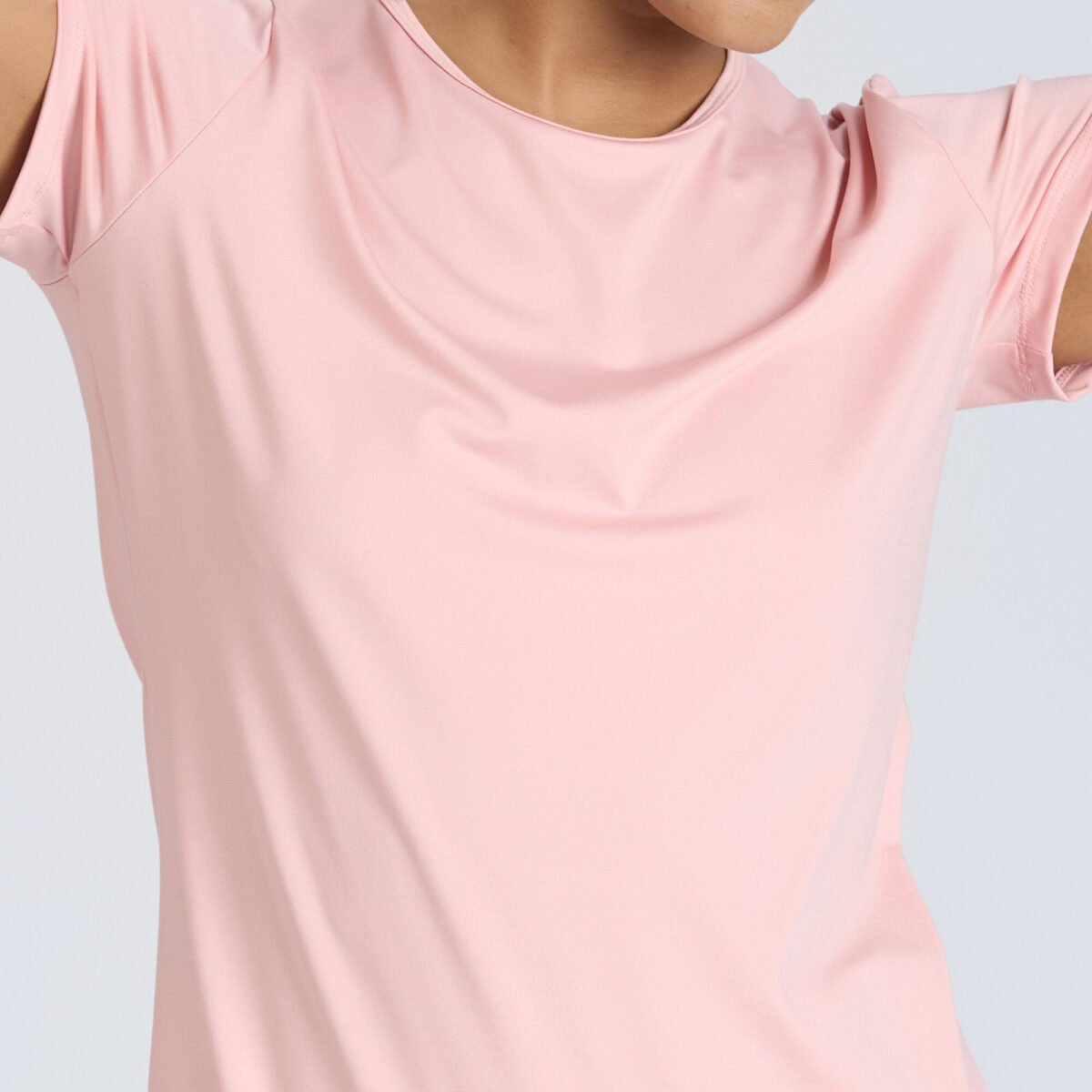 Women Gym T-Shirt Basic 100 - Sweet Pink - Image 4