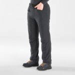 Men Warm Water-repellent Hiking Trousers SH100 - Grey
