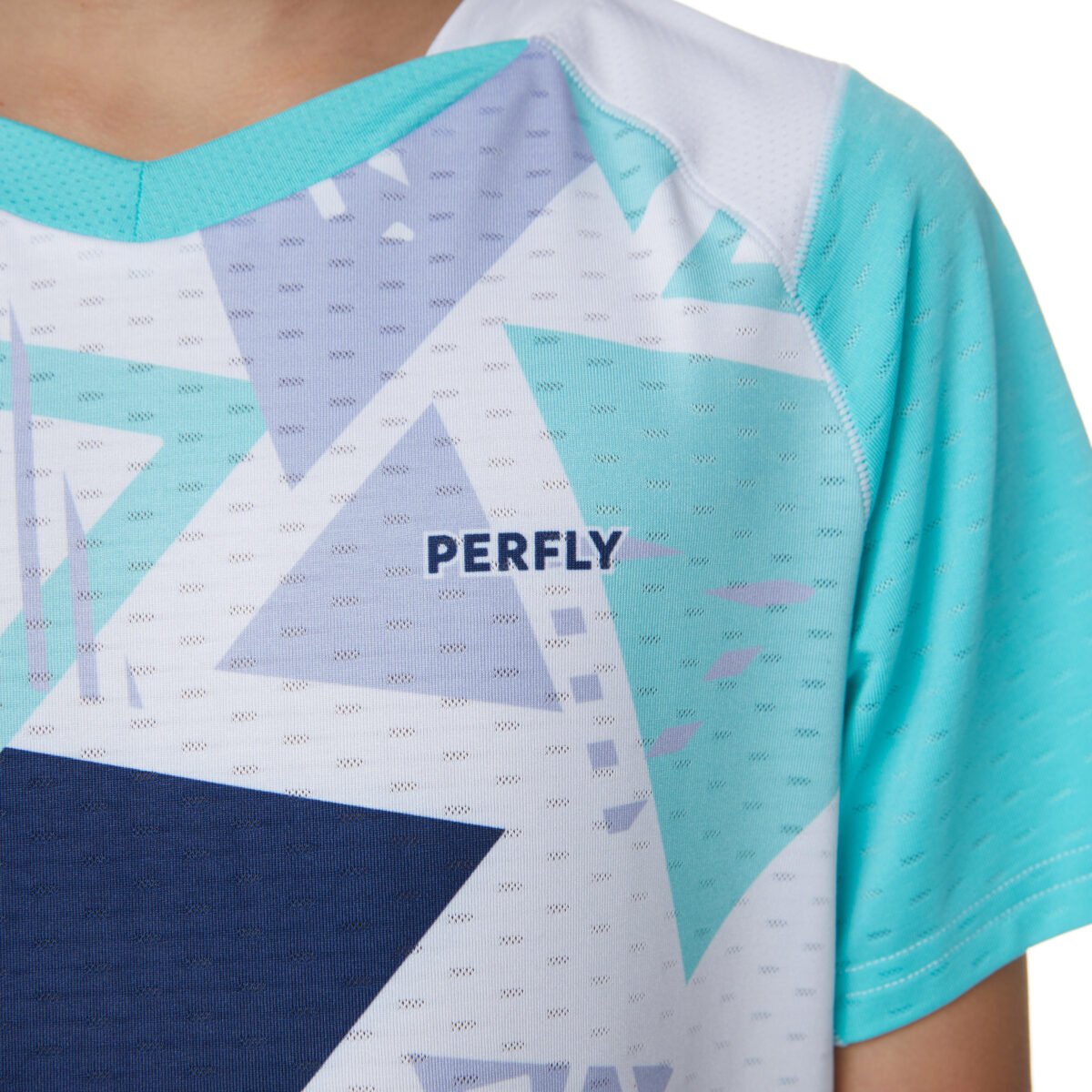 Kids Badminton T Shirt 560 White - Image 6