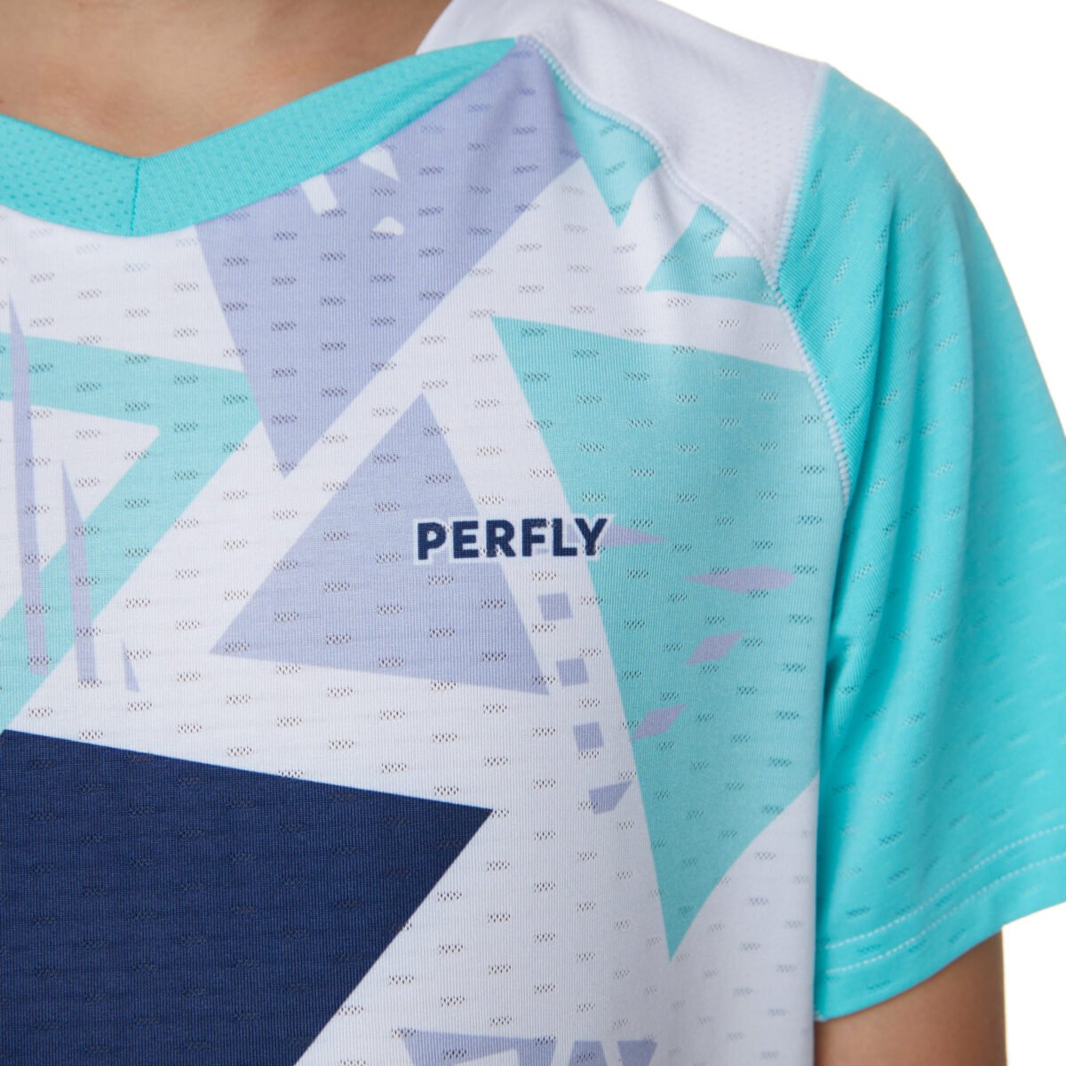 Kids Badminton T Shirt 560 White - Image 6