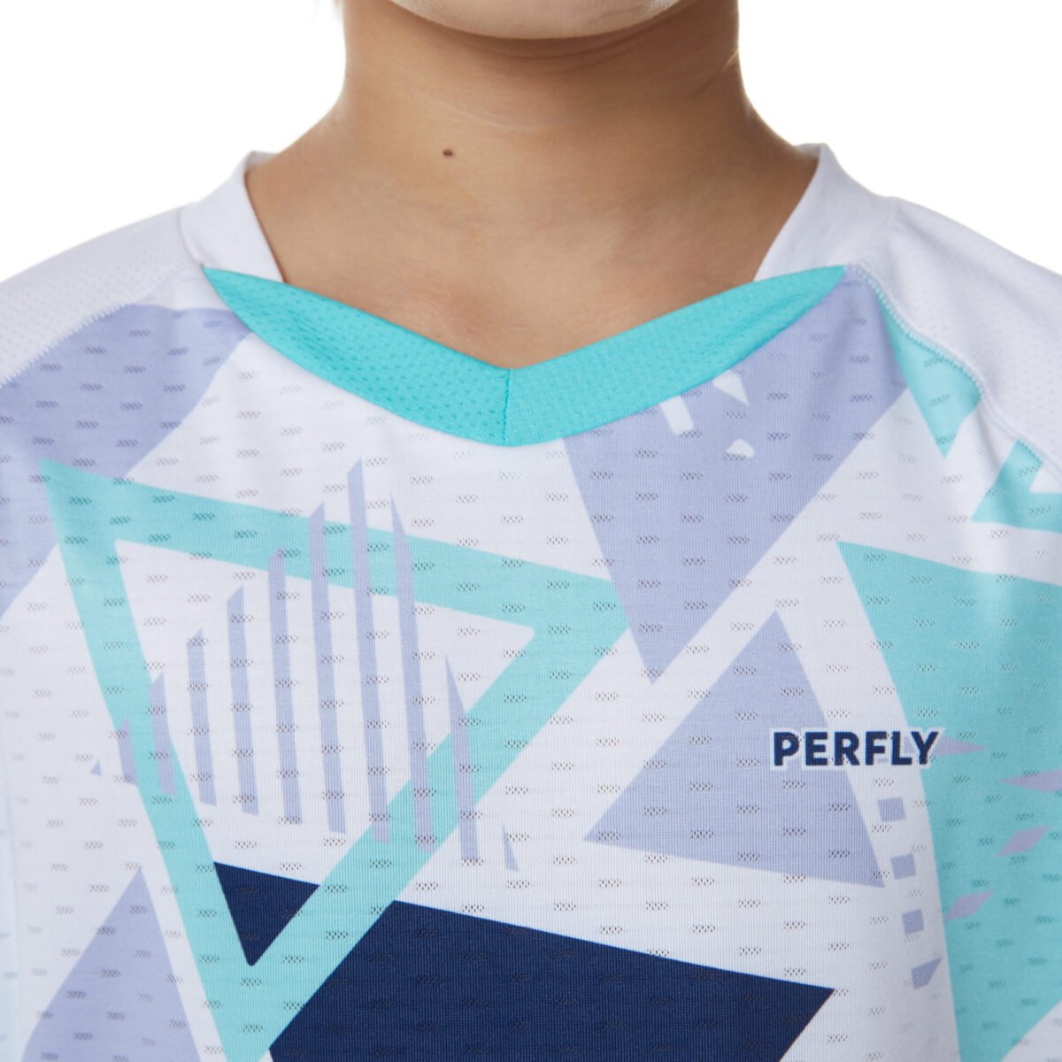 Kids Badminton T Shirt 560 White - Image 4