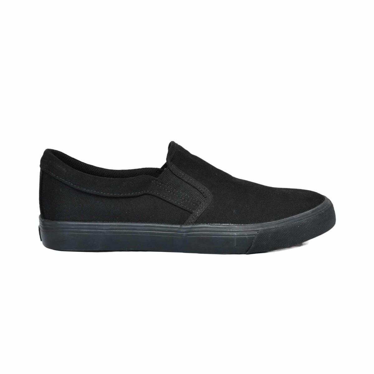 Slipon Skateboarding Canvas shoe- Black - Image 6