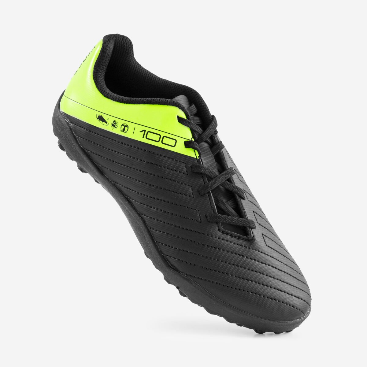 Kids Football Shoes for Turf Agility 100 - Black and Yellow - Image 4