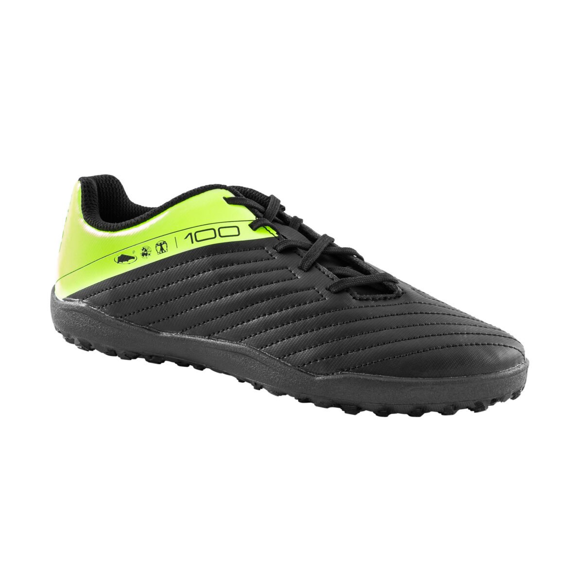 Kids Football Shoes for Turf Agility 100 - Black and Yellow - Image 3