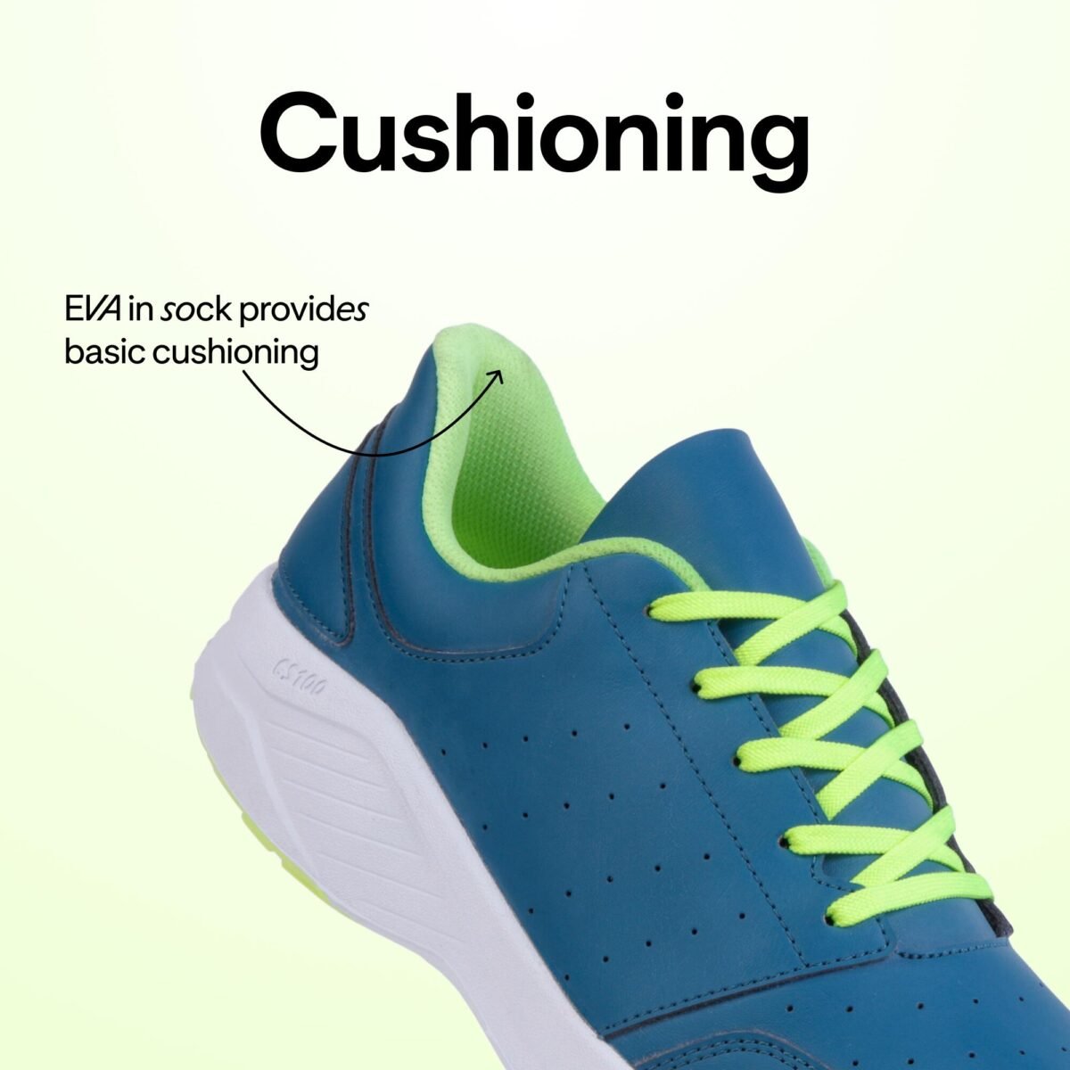 Kids Cricket Shoes CS100 - Blue - Image 4