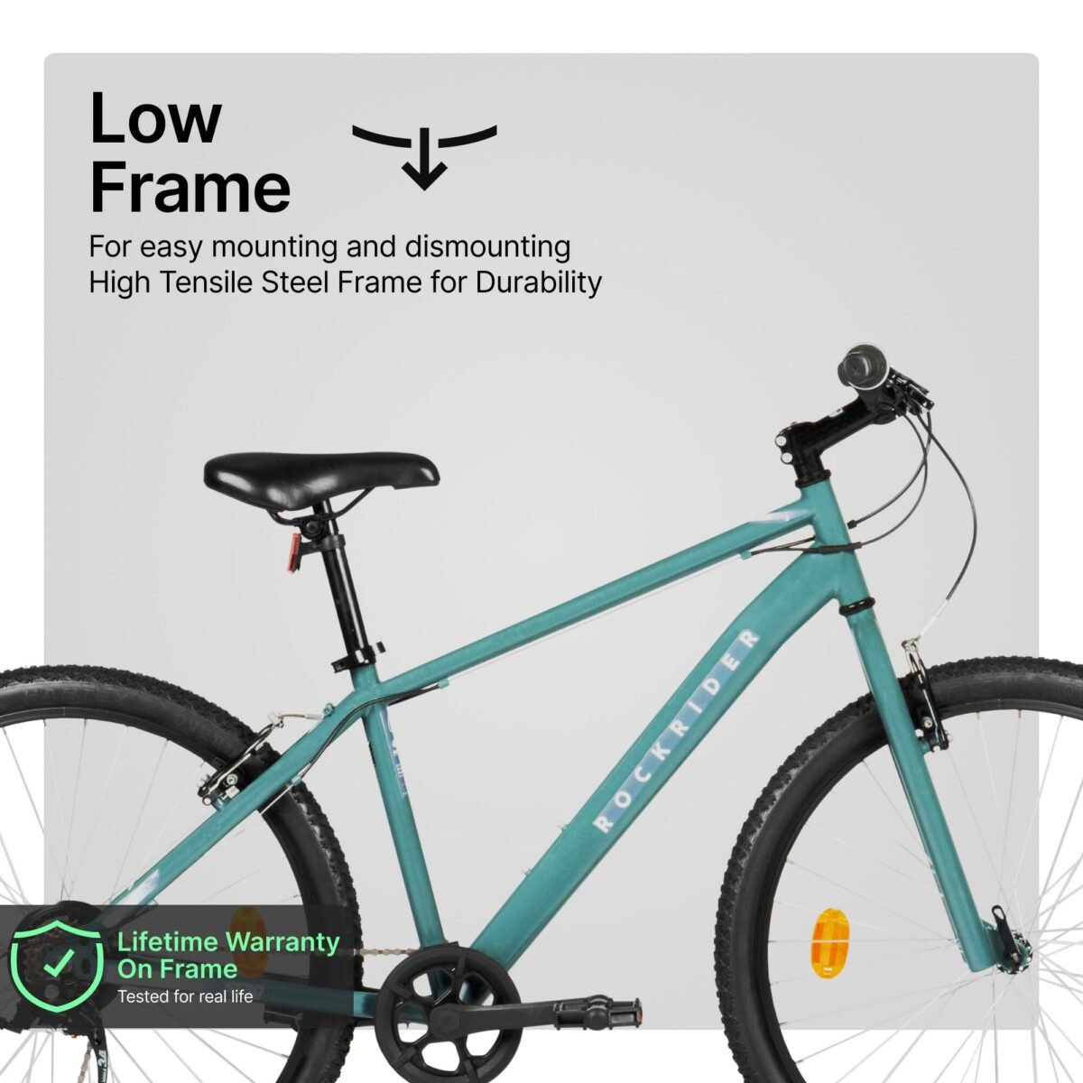 Mountain Bike Rockrider ST30 - 7 Speed, MTB Tyres, Unisex Frame, V-Brakes - Image 2