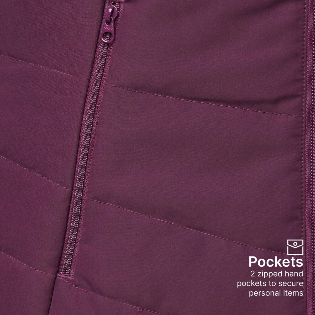 Women Puffer Jacket for Trekking - MT50 Purple - Image 4