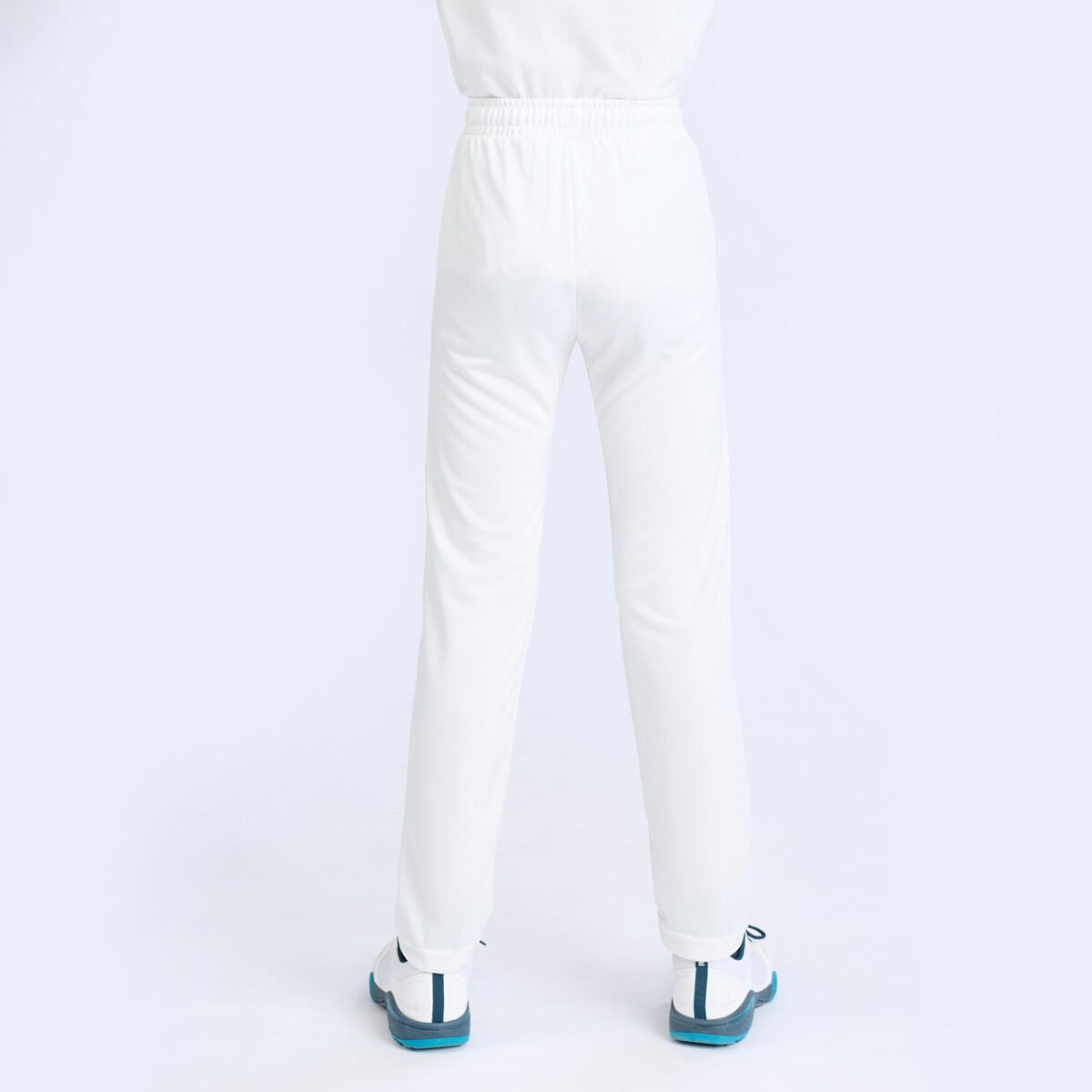 Kids Cricket Trousers Comfortable & Stretchable CTS100 - White - Image 2