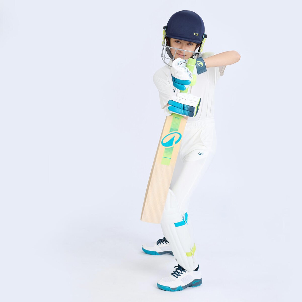 Kids Cricket Trousers Comfortable & Stretchable CTS100 - White - Image 6